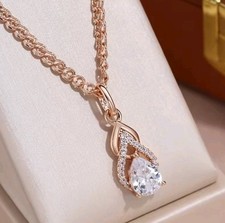 Luxus Damen Halskette 585er