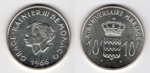 Monaco francs 1966 - 10,
