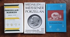Bücher Konvolut ~ Porzellan-Marken ~ Medaillen aus Meissner Porzellan ~ 3 Stück