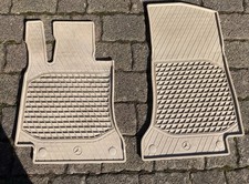 Fußmatten Gummi Winter Mercedes C-Klasse W205 S205 Beige Schwarz