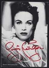 Sonja Kirchberger, Portrait, Autograph, Ansichtskarte 