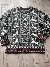 Skjaeveland Norweger Pullover 100% Wolle Gr. XS Damen