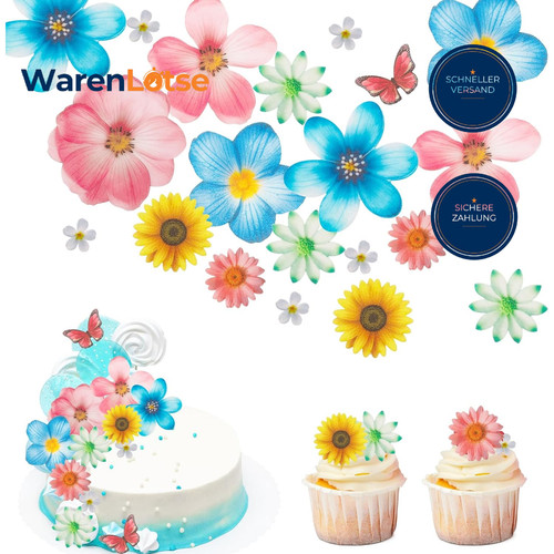 Essbare blumen tortendeko - essbare,