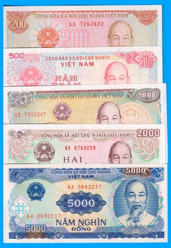 Vietnam banknoten set - banknoten, 500