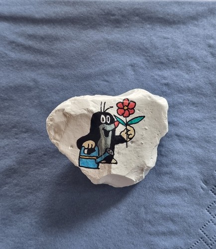 Bemalter stein der kleine - bemalter,