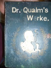 Zigarrenkiste Dr. Qualm`s Werke cigar box Buch book Flor Fina marmoriert 18x13x3