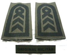 KLETT Aufschiebeschlaufen Oberstabsfeldwebel schwarz/oliv Bw Dienstgradabzeichen