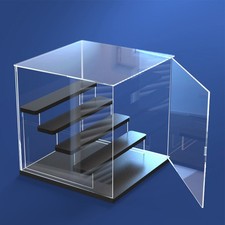 5 Stufen Acryl Vitrine Schaukasten Display Box Case für Figuren 31.5*30*32.5 cm