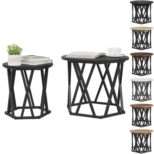 2er set rund beistelltisch - set,