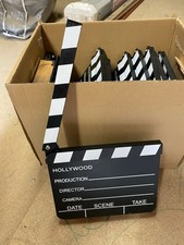 3 Schwarze Deko Holz Hollywood