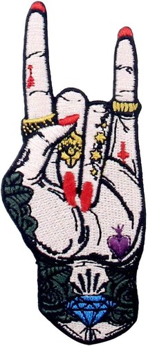 Aufnäher rock roll tattoo - aufnäher,
