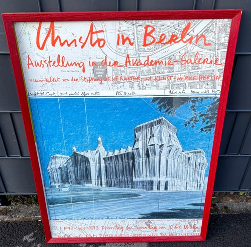 Christo ausstellungsplakat - christo,