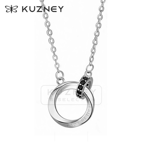 Kuzney double ring necklace - double,