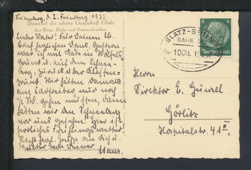 Bahnpost karte deutsches reich - karte,