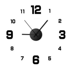 Wanduhr mit schwarzen diy - schwarzen,