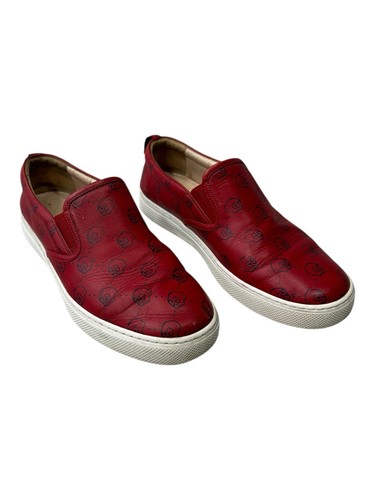 Gucci red leather logo - gg,