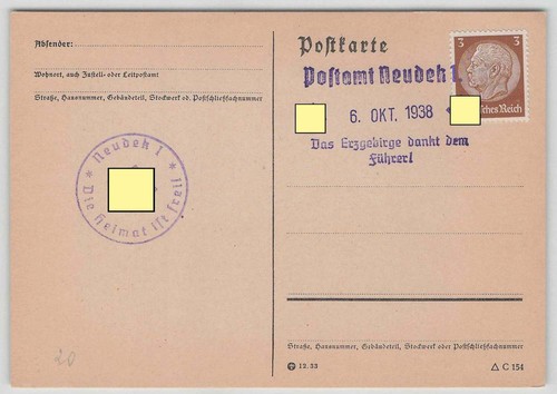Sudetenland postkarte mit - postkarte,