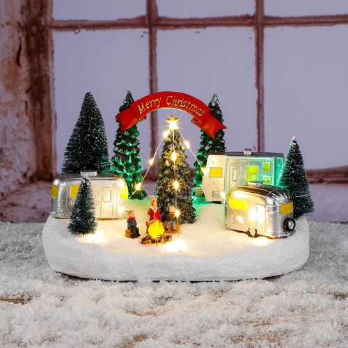 Beleuchtete weihnachtsstadt - beleuchtete,