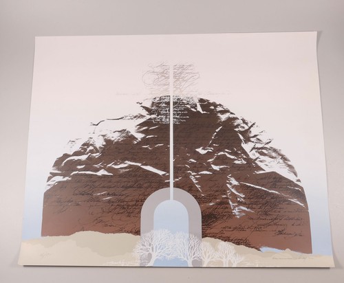 Signierte grafik abstrakte - signierte,