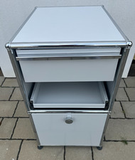 USM Haller Standcontainer  3 Schubladen weiß Büro Container abschließbar