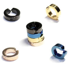 1 Paar Fake Creolen Edelstahl Ohrringe Klappcreolen Ohrclips Klemme ohne Loch