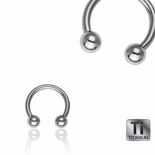 Piercing titan hufeisen silber - hufeisen,