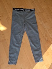 Nike Pro Leggings Grau Mit Mesheinsatz Neu Und Ungetragen Gr.L 7/8 Länge