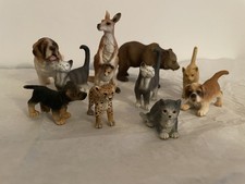 Schleich Tiere, 10 verschiedene, Hunde, Katzen, Wild- und Haustiere