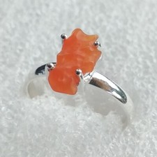 ECHTER NATUR FEUEROPAL RING