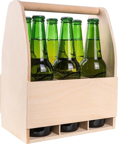 Flaschenträger holz für - für, 6