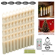 10-50x LED Weihnachtskerzen