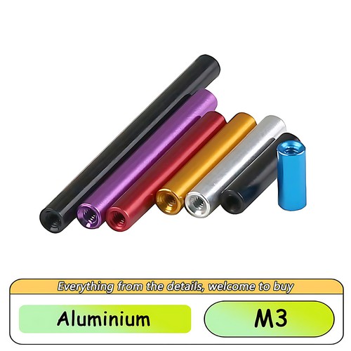 Aluminium rund langmutter - m3,