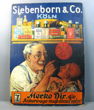 altes Werbeschild Siebenborn &