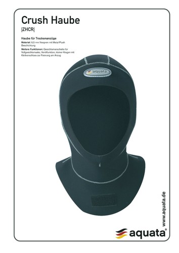 Neoprenhaube 6mm ventil - neoprenhaube,