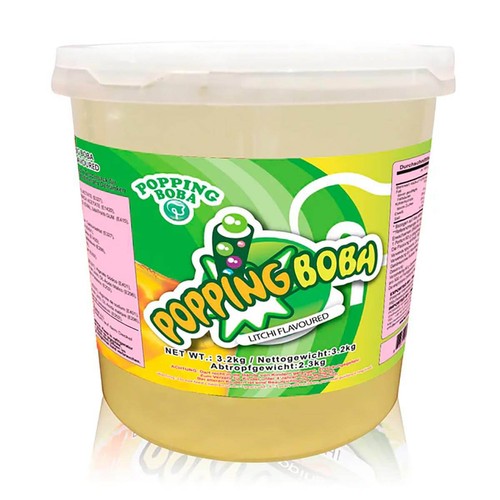 Popping boba litchi 2kg - litchi, 3,2kg