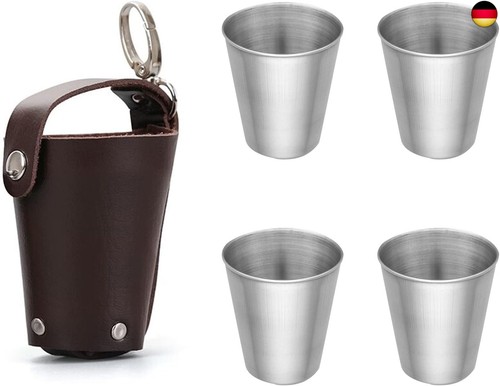 Schnapsglas aus edelstahl - aus,