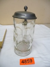 4859.        Alter Bierkrug  Glas  Bierkrug Deko Bierkrug 0,5 L