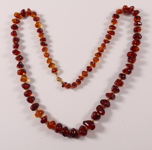 Collier kette bernstein orange - collier,