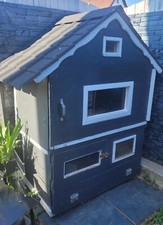 Hasenstall 3 stöckig, isoliert , gedämmt, für ganzjahreshaltung draußen