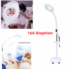 16X Dioptrien LED Lupenleuchte Lupenlampe Kaltlicht Kosmetik Lupe mit Stativ DHL