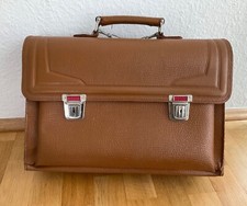 Vintage Schulranzen Leder Schul-Tornister Tasche Lehrertasche Ledertasche