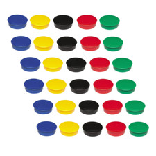 30 x Magnete rund farbig