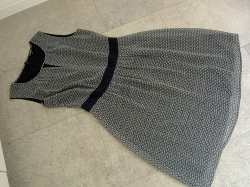 Chiffon kleid dunkelblau - chiffon-kleid, dunkelblau-grau