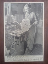 Kolbenringe, Produktion, Stapelguss, Kolben, Motor, Abbildung, 1938