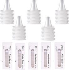 100 Stück Braun Fieberthermometer Schutzkappen, Einwegabdeckungen, Ohrthermomete