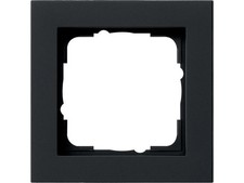 GIRA 021109 Abdeckrahmen 1fach E2 schwarz matt	