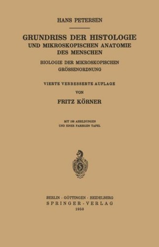 Grundriss der histologie - grundriss,