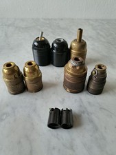 Alte Fassungen E14 E27 Metall