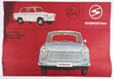 Altes Werbeblatt Trabant 601 De Luxe DDR Trabi Oldtimer 