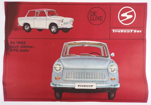 Altes werbeblatt trabant 601 - werbeblatt,